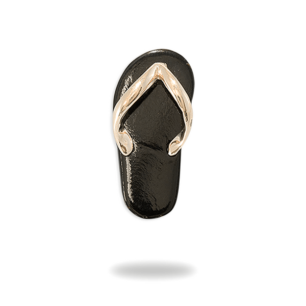 Black Coral Slipper Pendant in Gold-Maui Divers Jewelry
