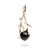 Hawaiian Heritage Black Coral Pendant in Gold-Maui Divers Jewelry