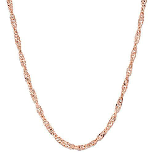 1.5mm Singapore Chain in Rose Gold - Maui Divers Jewelry