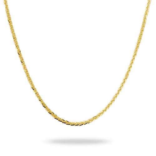 24" 1.4mm Espiga Adjustable Chain in Gold - Maui Divers Jewelry