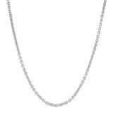 16-22" Adjustable Cable Chain in 14K White Gold - Maui Divers Jewelry