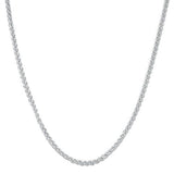 16-22" Adjustable Wheat Chain in 14K White Gold - Maui Divers Jewelry