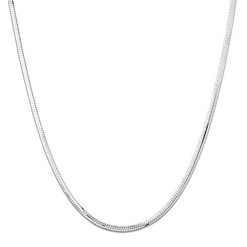 16-22" Adjustable 0.9mm Snake Chain in White Gold - Maui Divers Jewelry