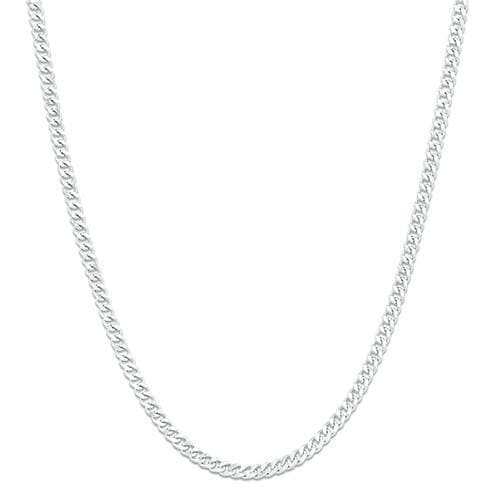 18" 1.5MM Gourmette Chain in 14K White Gold - Maui Divers Jewelry