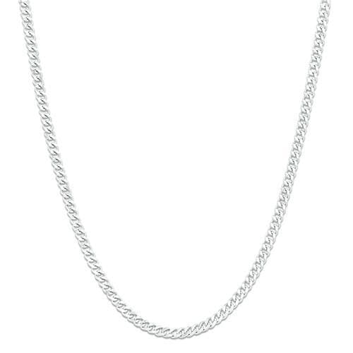18" 1.5MM Gourmette Chain in 14K White Gold - Maui Divers Jewelry