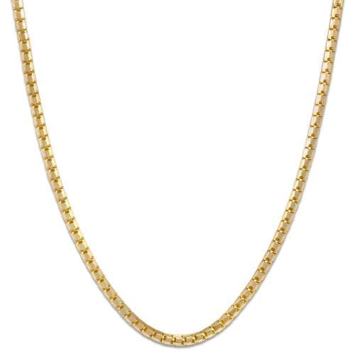 16" 1.3mm Ice Cube Chain in 14K Yellow Gold - Maui Divers Jewelry