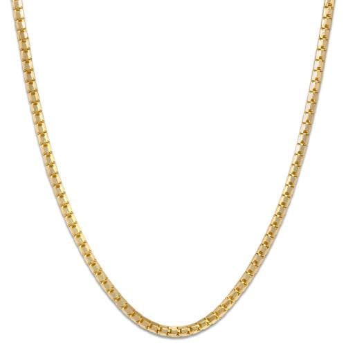 16" 1.3mm Ice Cube Chain in 14K Yellow Gold - Maui Divers Jewelry
