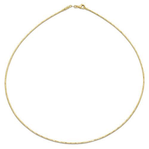 1.5mm Round Omega Chain in Gold - Maui Divers Jewelry