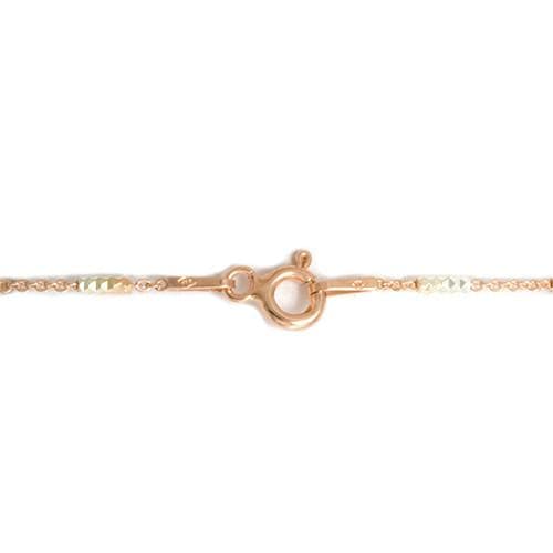 Clasp of a 16" 1.0mm "Two-tone Tube" Chain in Sterling Silver - Maui Divers Jewelry