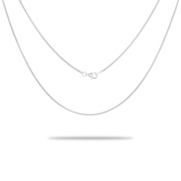 18" and 20" 1.2mm Round Box Chain in Sterling Silver - Maui Divers Jewelry