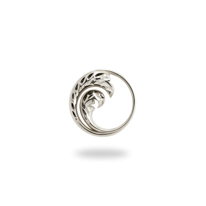 Nalu Pendant in Sterling Silver - 18mm-Maui Divers Jewelry