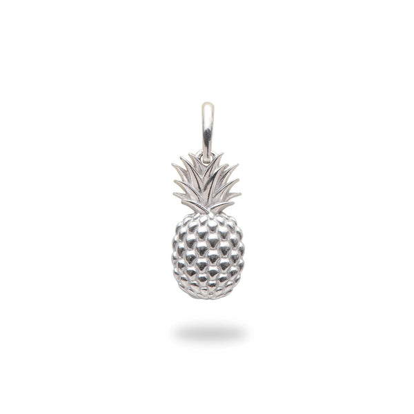 Pineapple Charm/Pendant in Sterling Silver - 15mm-Maui Divers Jewelry