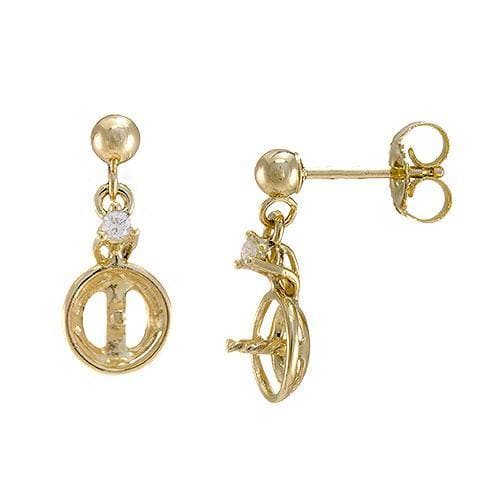 Pick-a-Pearl Diamond Earrings in Gold - Maui Divers Jewelry