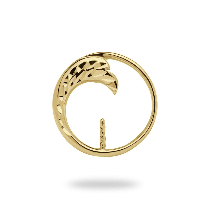 Pick A Pearl Nalu (Wave) Pendant in Gold - Maui Divers Jewelry