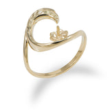 Pick A Pearl Nalu Ring in Gold with Diamonds - 15mm - Maui Divers Jewelry