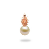 Pineapple Pendant Mounting in 14K Rose Gold with White Pearl - Maui Divers Jewelry