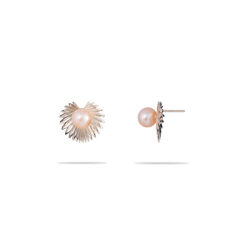 Pick A Pearl Kailua Palms Earrings in Gold