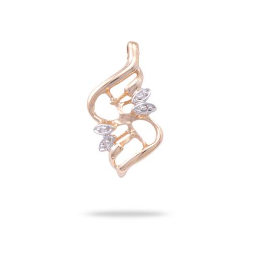 Pick A Pearl Maile Pendant in Gold with Diamonds