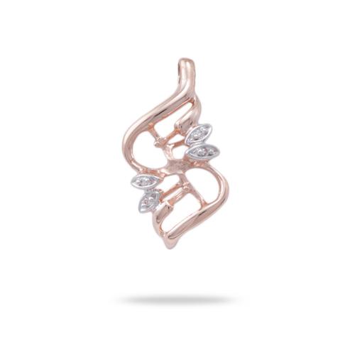 Pick A Pearl Maile Pendant in Rose Gold with Diamonds