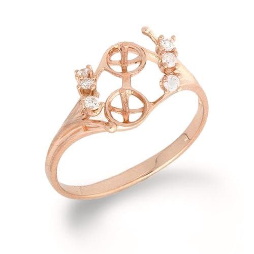 Pick A Pearl 8 Island Ring in Rose Gold with Diamonds - Maui Divers Jewelry