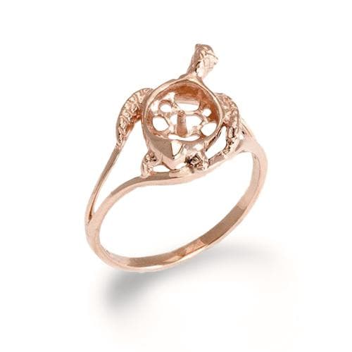 Pick A Pearl Honu Ring in Rose Gold - 14mm - Maui Divers Jewelry