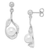 Pick a Pearl Earring in 14K White Gold with White Pearl - Maui Divers Jewelry