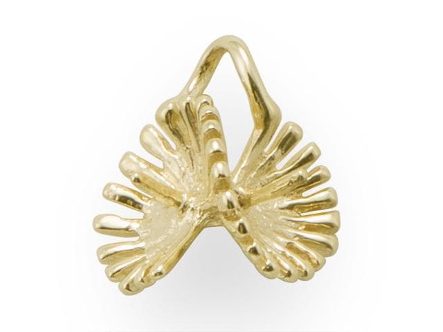 Swirl Pendant Mounting in 10K Yellow Gold-[SKU]