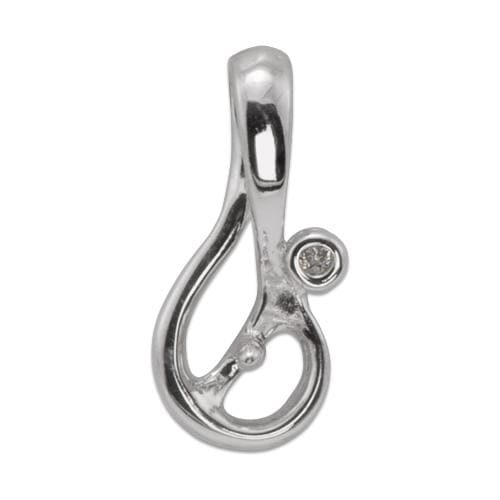 Pick-a-Pearl Drop Pendant in White Gold with Diamond-Maui Divers Jewelry