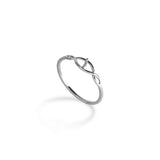 Pick A Pearl Infinity Ring in White Gold - Maui Divers Jewelry