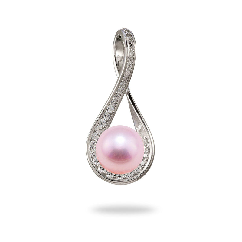 Pick A Pearl 8 Island Pendant in Sterling Silver with Pink Pearl - Maui Divers Jewelry