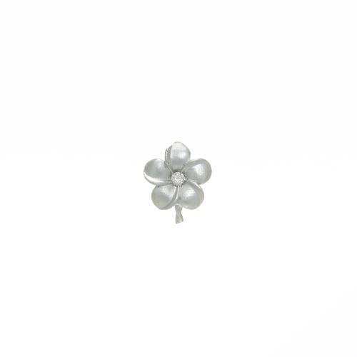 Plumeria (8mm) Pendant Mounting in Sterling Silver - Maui Divers Jewelry