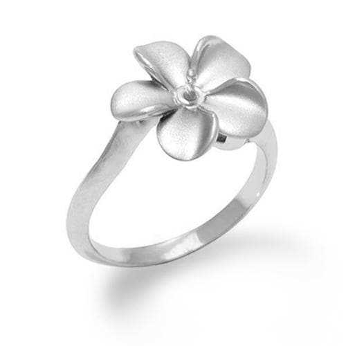 Pick A Pearl Plumeria Ring in Sterling Silver - Maui Divers Jewelry