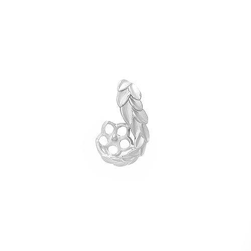 Maile Scoop Pendant Mounting in Sterling Silver-[SKU]