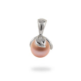 Pick-a-Pearl Maile Pendant in Sterling Silver with Pink Pearl- Maui Divers Jewelry
