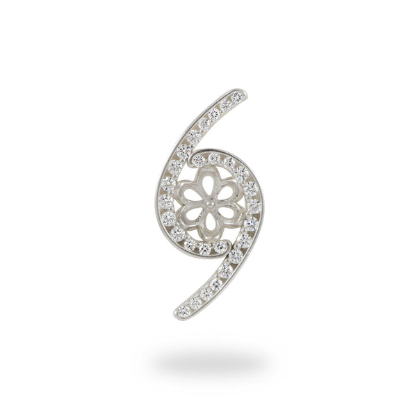 Pick-a-Pearl Pendant in Sterling Silver with Cubic Zirconia - Maui Divers Jewelry