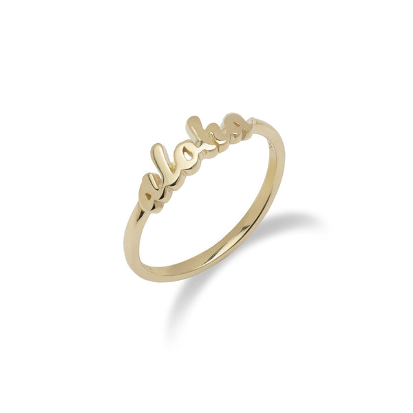 Aloha Ring in Gold - 5mm-Maui Divers Jewelry
