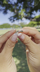 video of a woman's hand wearing a Ohana Ring in Gold - 5mm - Maui Divers Jewelry