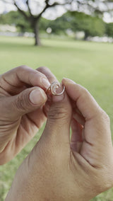 Nalu Wave Rose Gold Ring with Diamonds - Product Video