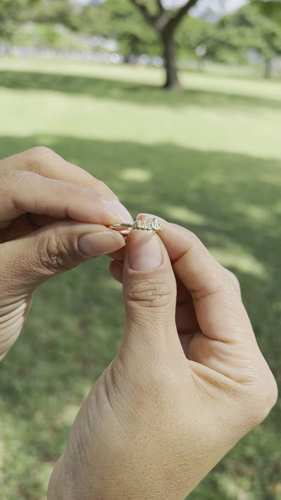 Aloha Ring in Gold - Model Product Video