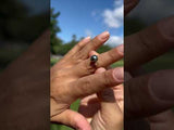 Video of a woman's hand wearing a Hawaiian Heirloom Engagement Ring in Gold with Diamonds - Maui Divers Jewelry